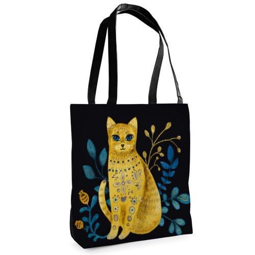 Сумка тканевая Presentville Tenderness Этно кошка (ST 22S001 BL)