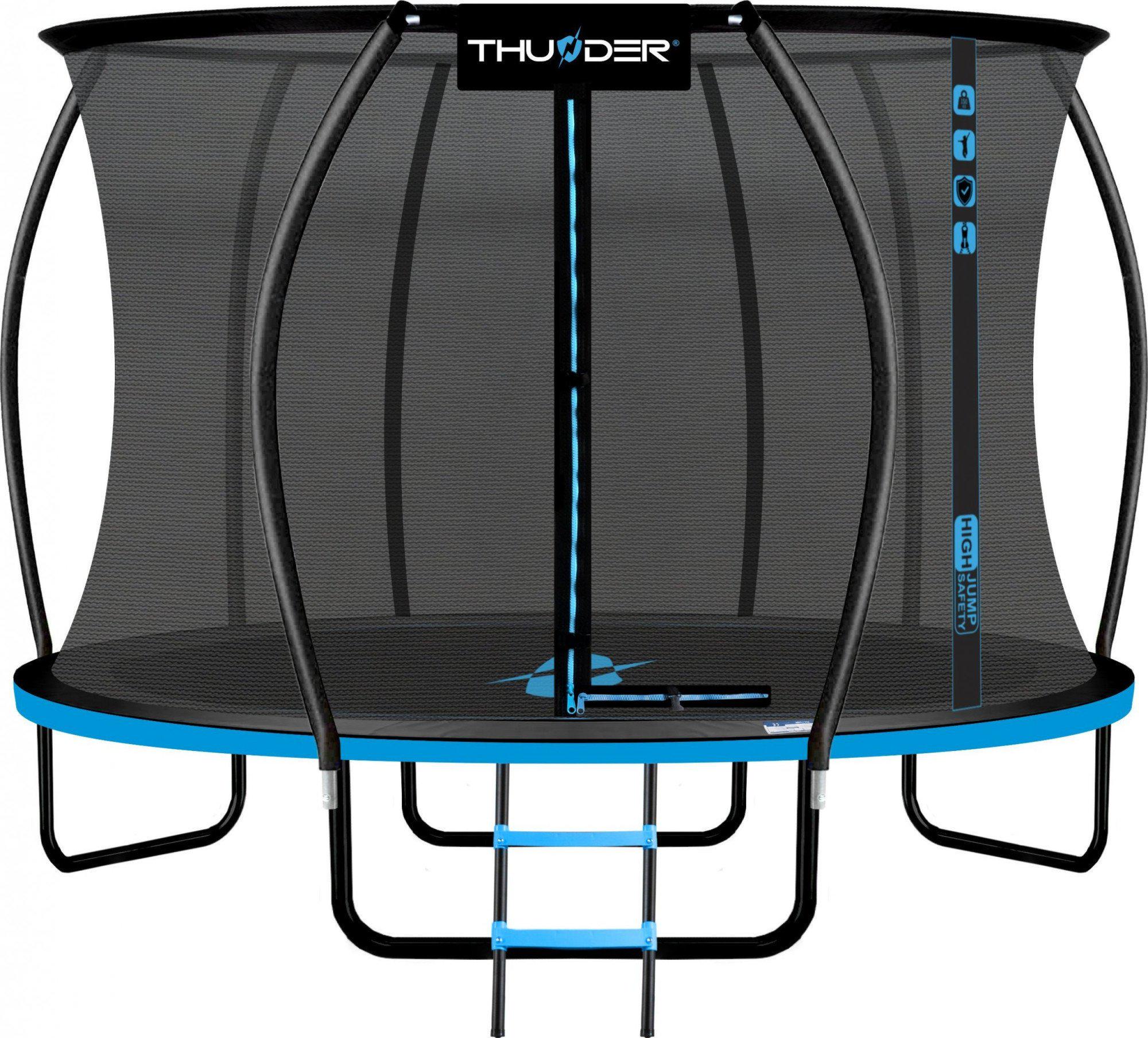 Батут Thunder INSIDE ULTRA с внутренней сеткой 12 футов 374 см Черно-голубой (407476) - фото 1 Батут Thunder INSIDE ULTRA с внутренней сеткой 12 футов 374 см Черно-голубой (407476) - фото 1