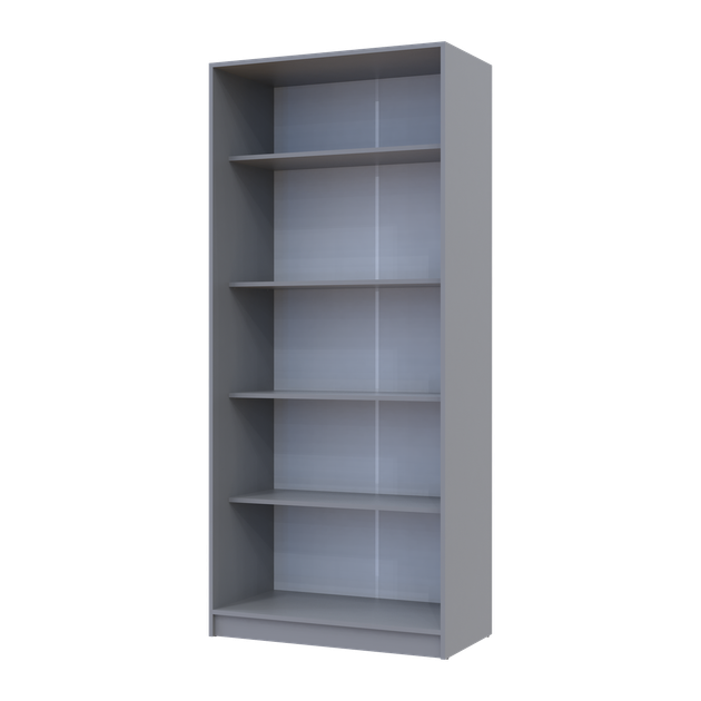 Шафа Doros Promo з полицями 90х48х204 см Сірий (80737770) - фото 5