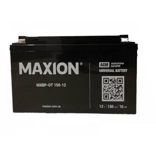 Акумуляторна батарея Maxion AGM MXBP-OT 150-12 12V 150Ah 483x170x241 мм Black - фото 1 Акумуляторна батарея Maxion AGM MXBP-OT 150-12 12V 150Ah 483x170x241 мм Black - фото 1