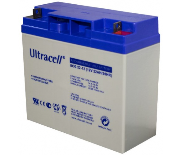 Аккумуляторная батарея Ultracell UCG22-12 GEL 12V 22 Ah White (1866638973)