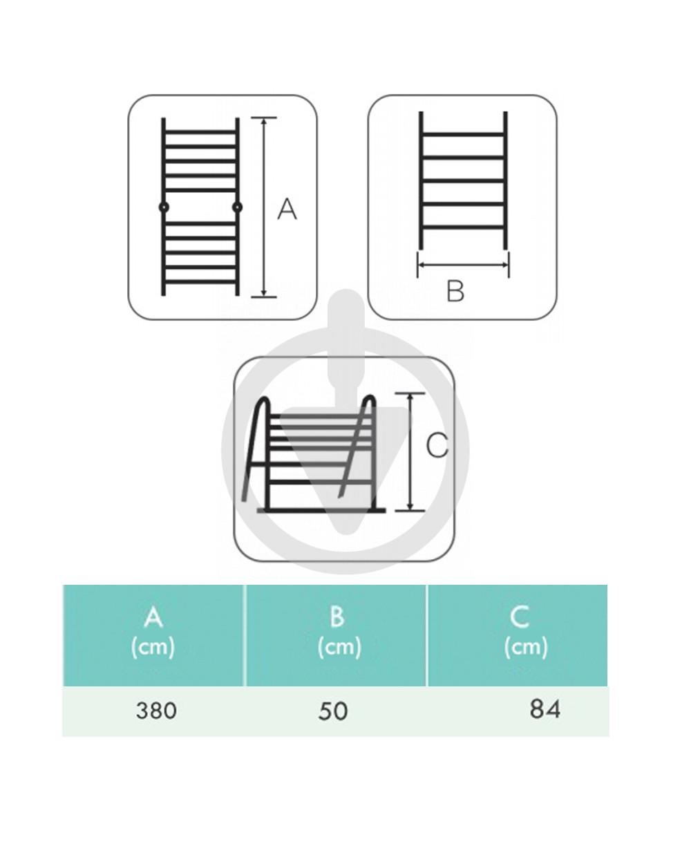 Стременка трансформер 6+6 ступеней 1,9+1,9 м (13474877) - фото 5 Стременка трансформер 6+6 ступеней 1,9+1,9 м (13474877) - фото 5