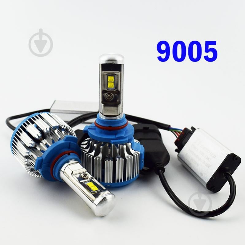 Комплект LED ламп TurboLed T1 HB3 6000K 50W 12/24v CanBus с активным охлаждением