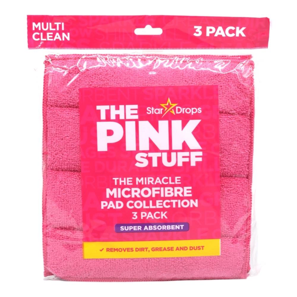 Губка-микрофибра Pink Stuff для уборки универсальная 18x20 см 3 шт. (НФ-00006173)