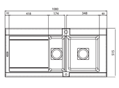 Кухонная мойка LONGRAN GEO 1.5B L Коричневый (2632) - фото 2 Кухонная мойка LONGRAN GEO 1.5B L Коричневый (2632) - фото 2