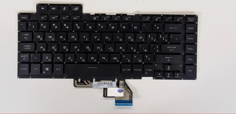 Клавиатура с разноцветной подсветкой ASUS Ice Rui GU502/GU502/GU502/GU502