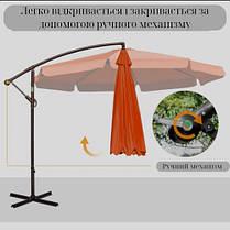 Парасоля садова кутова з нахилом AVKO Garden AGU2033 та чохол 3 м Помаранчевий - фото 3 Парасоля садова кутова з нахилом AVKO Garden AGU2033 та чохол 3 м Помаранчевий - фото 3