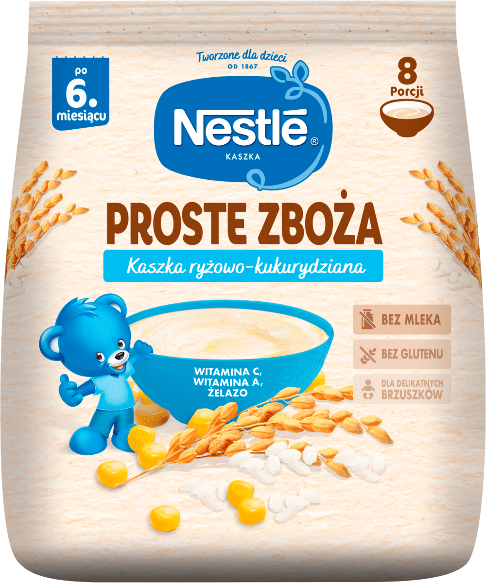 Каша TM Nestlé безмолочна рисово-кукурудзяна для дітей з 6 місяців 144 г - фото 1