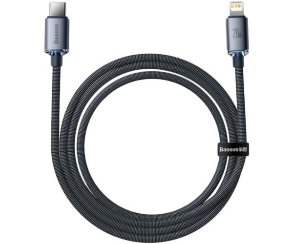 Кабель USB Baseus Crystal Shine Type-C to Lightning CAJY000201 20W 1,2 м Black