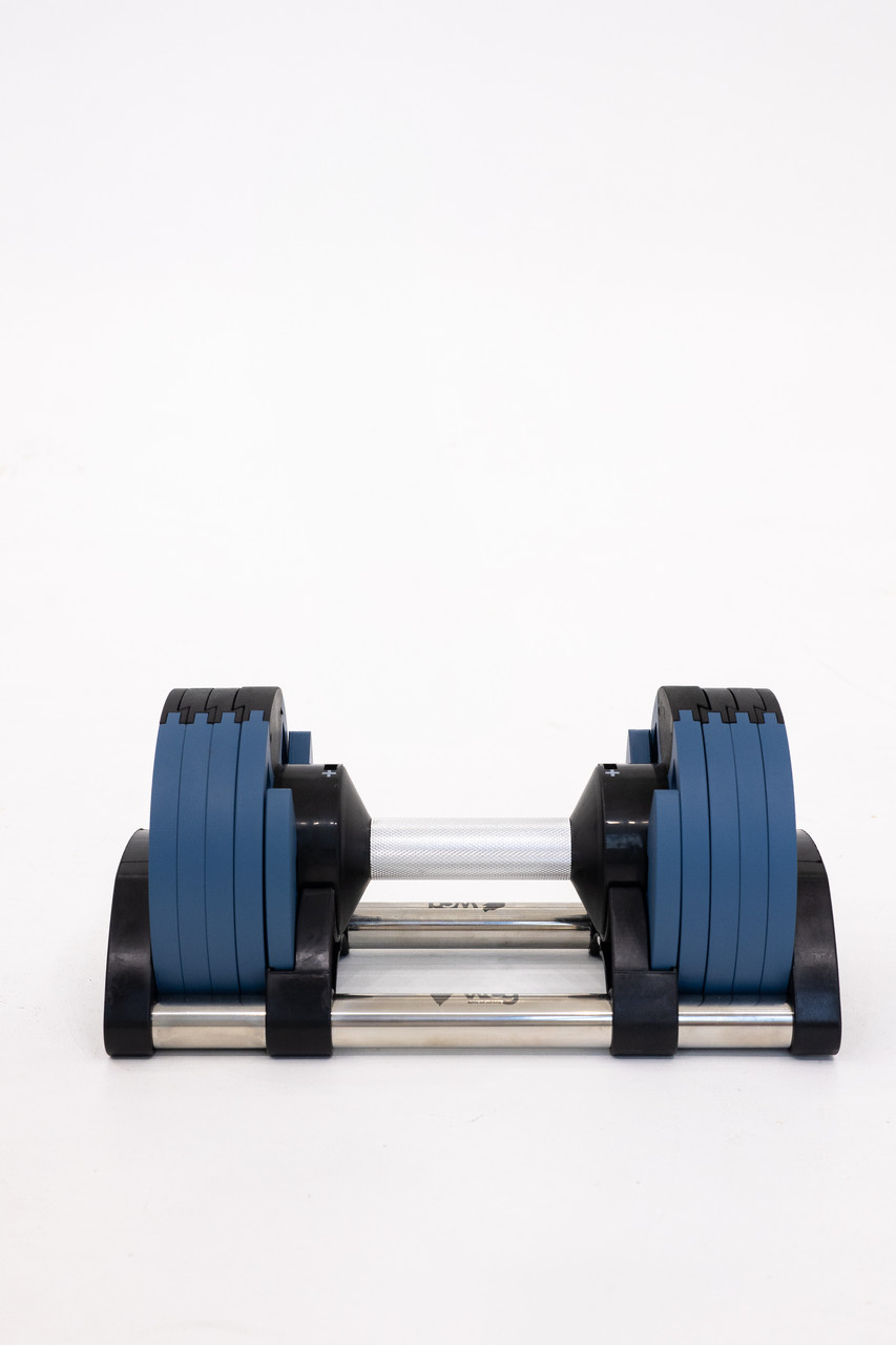 Гантеля стальная разборная регулируемая WCG 16 кг с 8 уровнями веса 2-16 кг Синий (01016M1) - фото 6