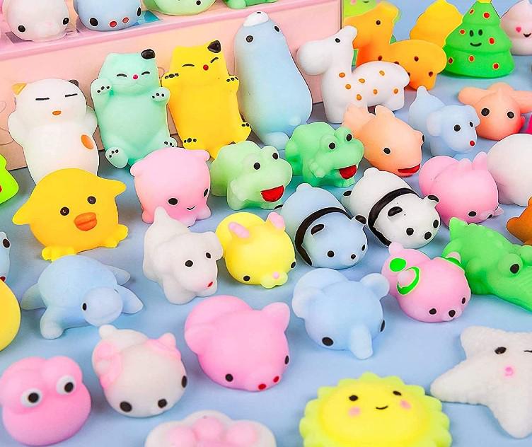 Игрушки-сюрпризы антистресс Сквиши Моти Кавай 30 шт. в коробке (22372)