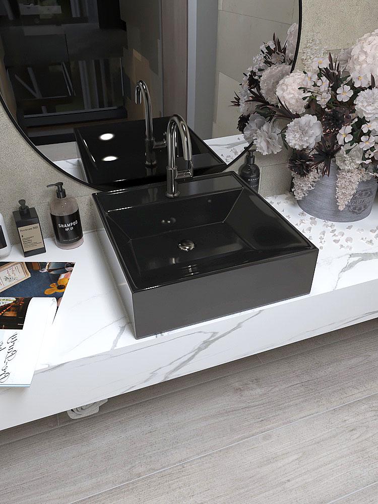 Умивальник накладний Status Cosh Black (585)