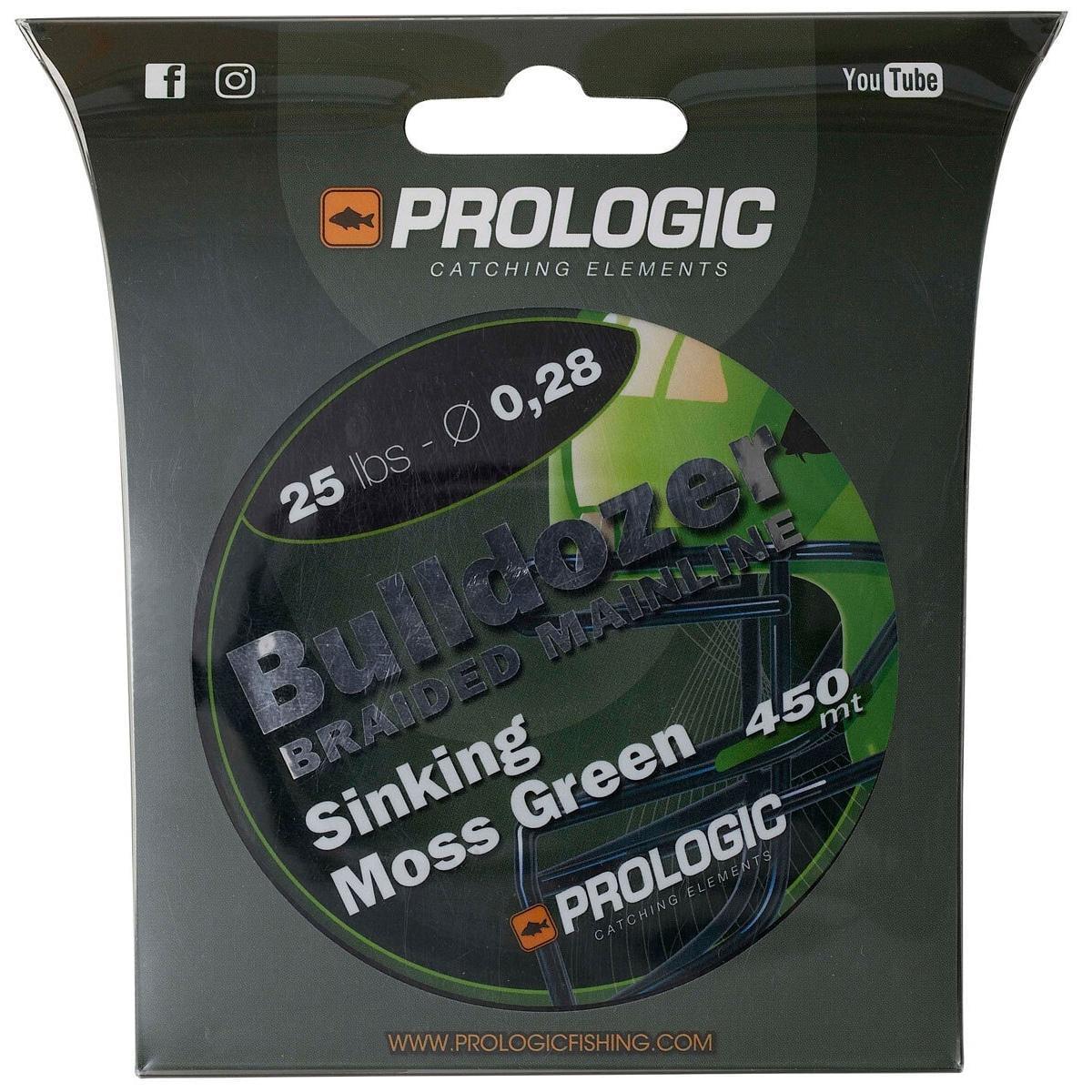 Шнур Prologic Bulldozer Braid 0,28 мм 25lb/11,3 кг 450 м Camo green (2019747364)