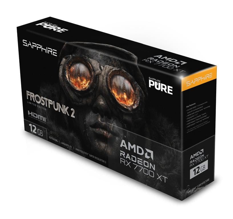 Відеокарта Sapphire Radeon RX 7700 XT 12GB PURE Frostpunk 2 Edition (11335-08-50G) - фото 7 Відеокарта Sapphire Radeon RX 7700 XT 12GB PURE Frostpunk 2 Edition (11335-08-50G) - фото 7