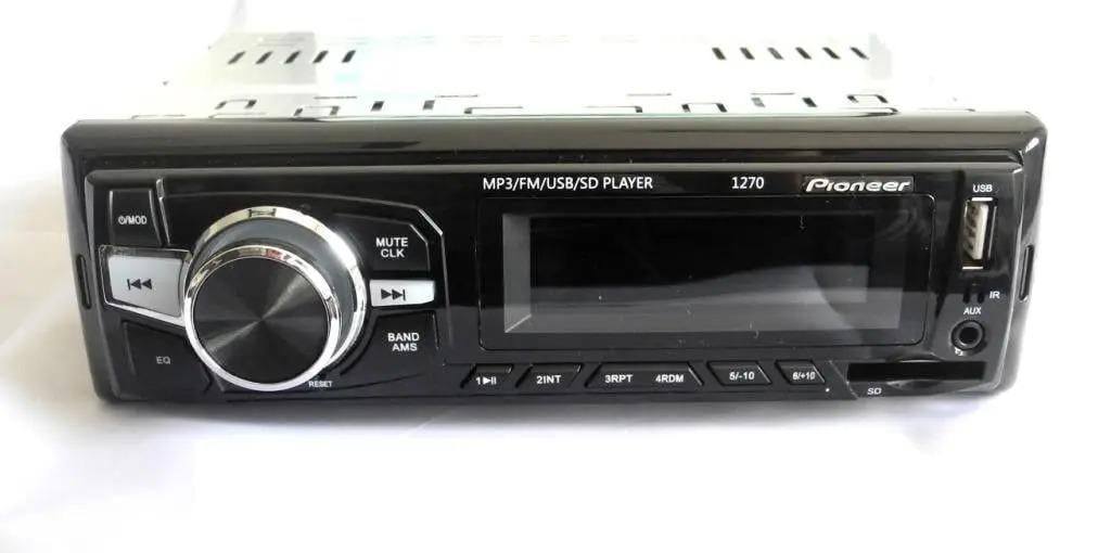 Автомагнитола Pioneer 1270 ISO USB/SD/FM/AUX с пультом ДУ 4x50 Вт красная подсветка