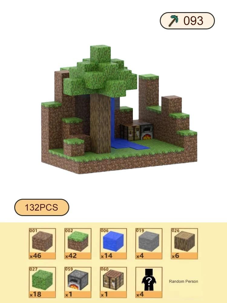 Конструктор магнітний My World Minecraft 132 шт. (T093) - фото 2 Конструктор магнітний My World Minecraft 132 шт. (T093) - фото 2