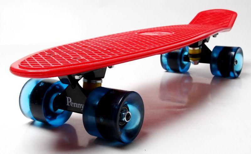 Пенниборд колеса с подсветкой Red (1905288341) - фото 3