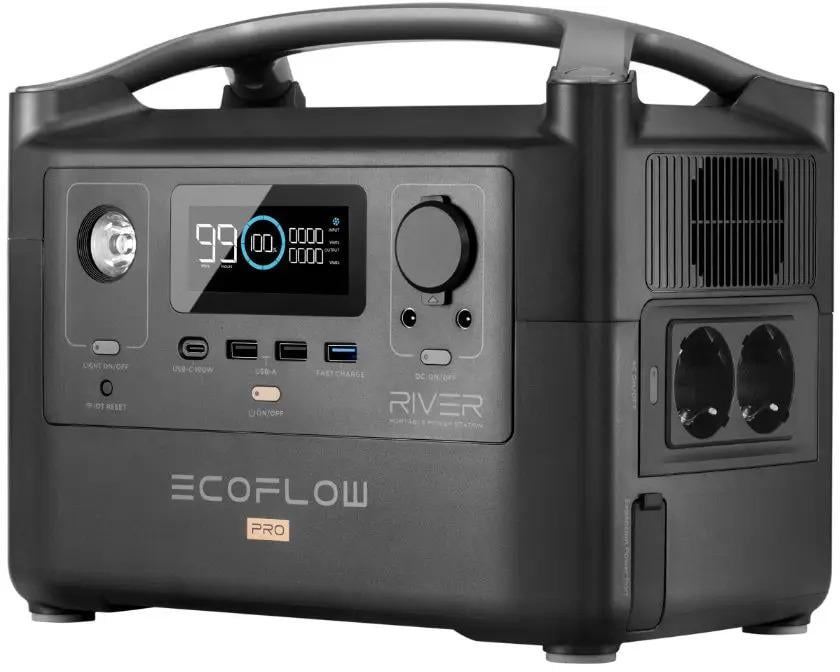 Зарядна станція EcoFlow River Pro EFRIVER600PRO-EU 200000 mAh Чорний (051a93c8)