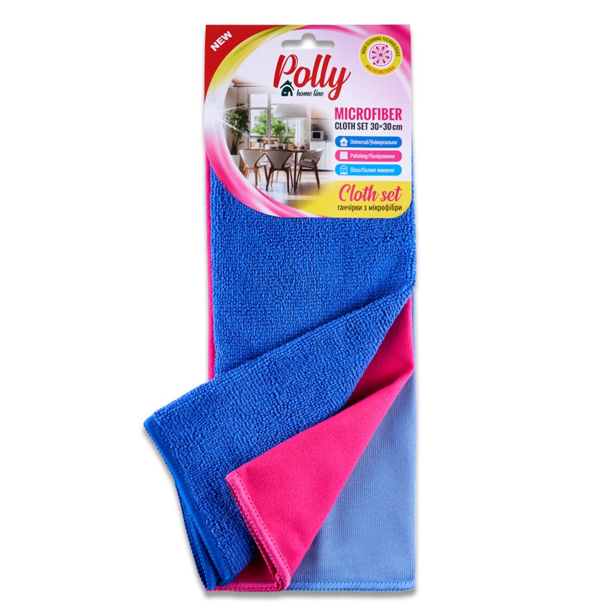 Тряпка из микрофибры Polly для полировки и стекла 30х30 см Тряпка из микрофибры Polly для полировки и стекла 30х30 см