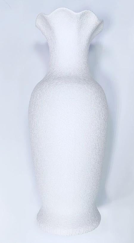 Ваза керамическая напольная 63х21 см Белый