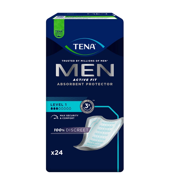 Прокладки мужские урологические TENA Men Active Fit Level 1 3 капли 24 шт. (000006959)
