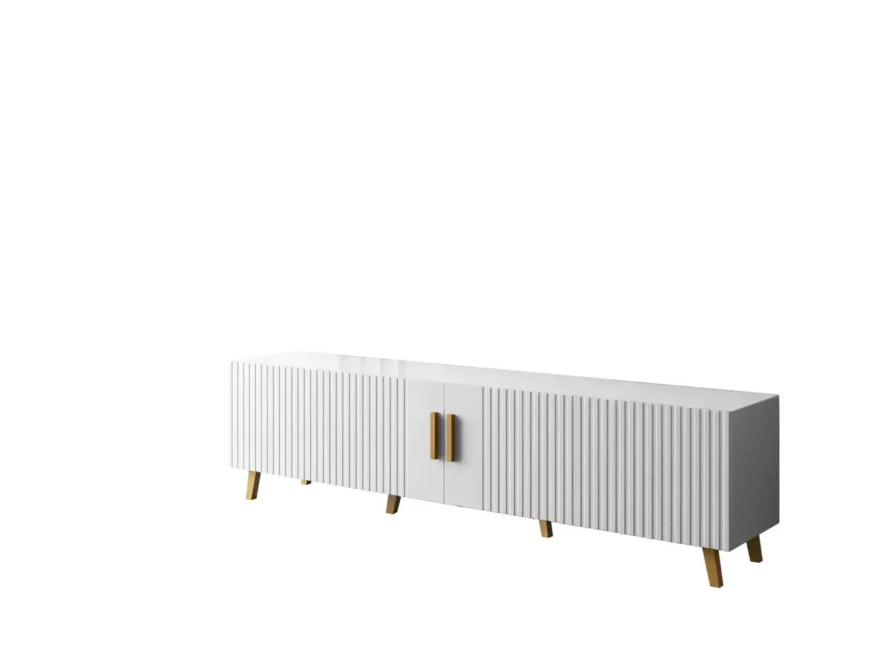 Тумба под ТВ Artos Design Verona 200 из ламинированной ДСП/ламинированной МДФ 520х400х2000 мм Белый (49266) Тумба под ТВ Artos Design Verona 200 из ламинированной ДСП/ламинированной МДФ 520х400х2000 мм Белый (49266)