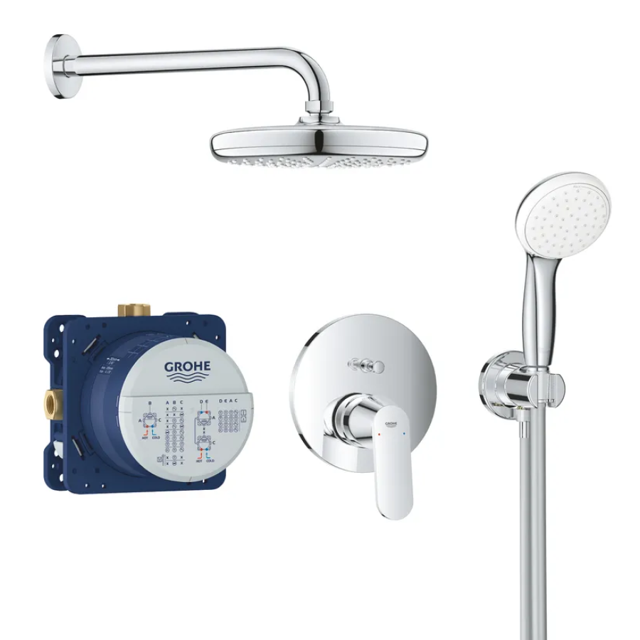 Душевая система скрытого монтажа со смесителем Grohe Eurosmart Cosmopolitan Chrome (25219001)