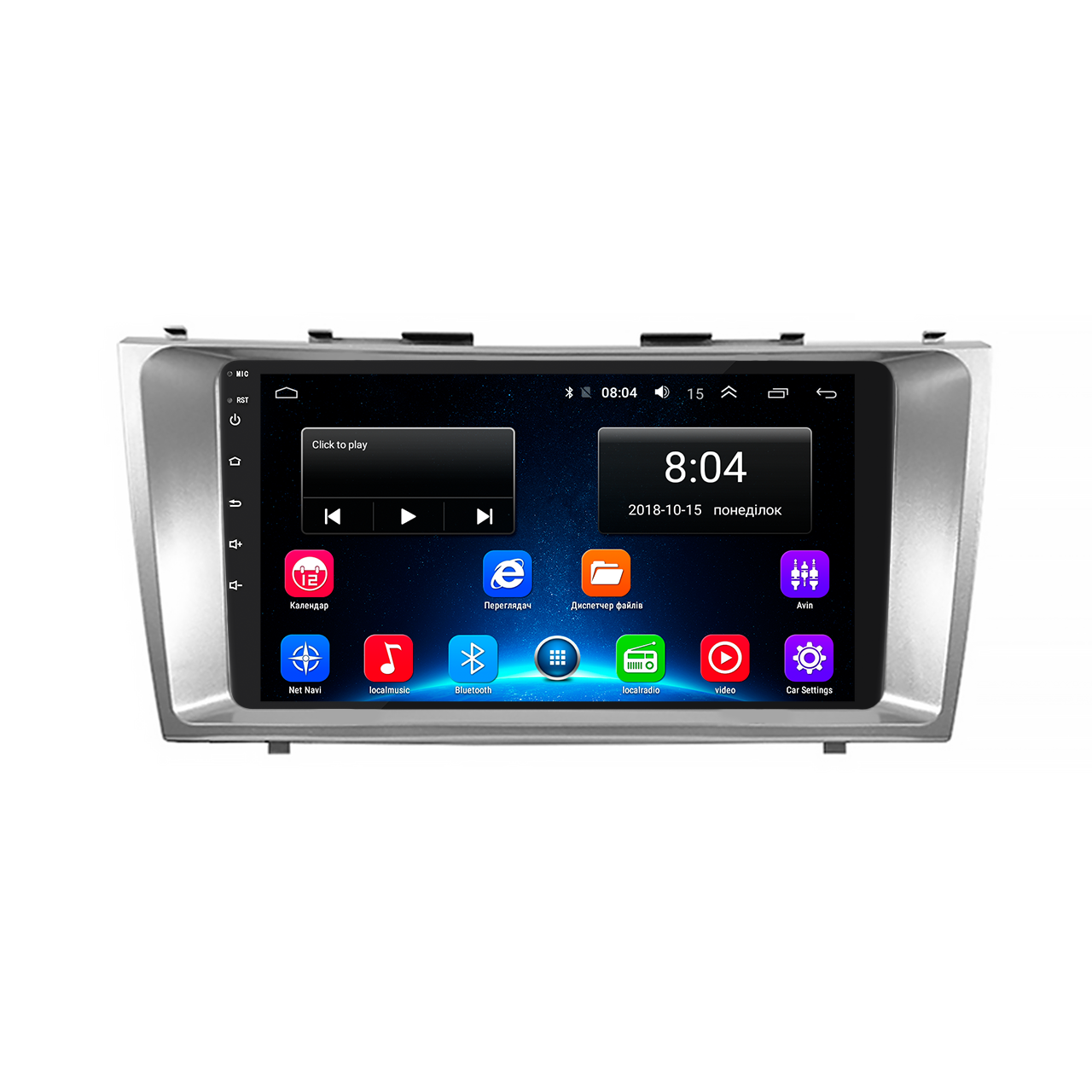 Магнитола штатная Lesko для Toyota Camry VI XV40 2006-2009 9" 2/32Gb/Wi-Fi Optima GPS