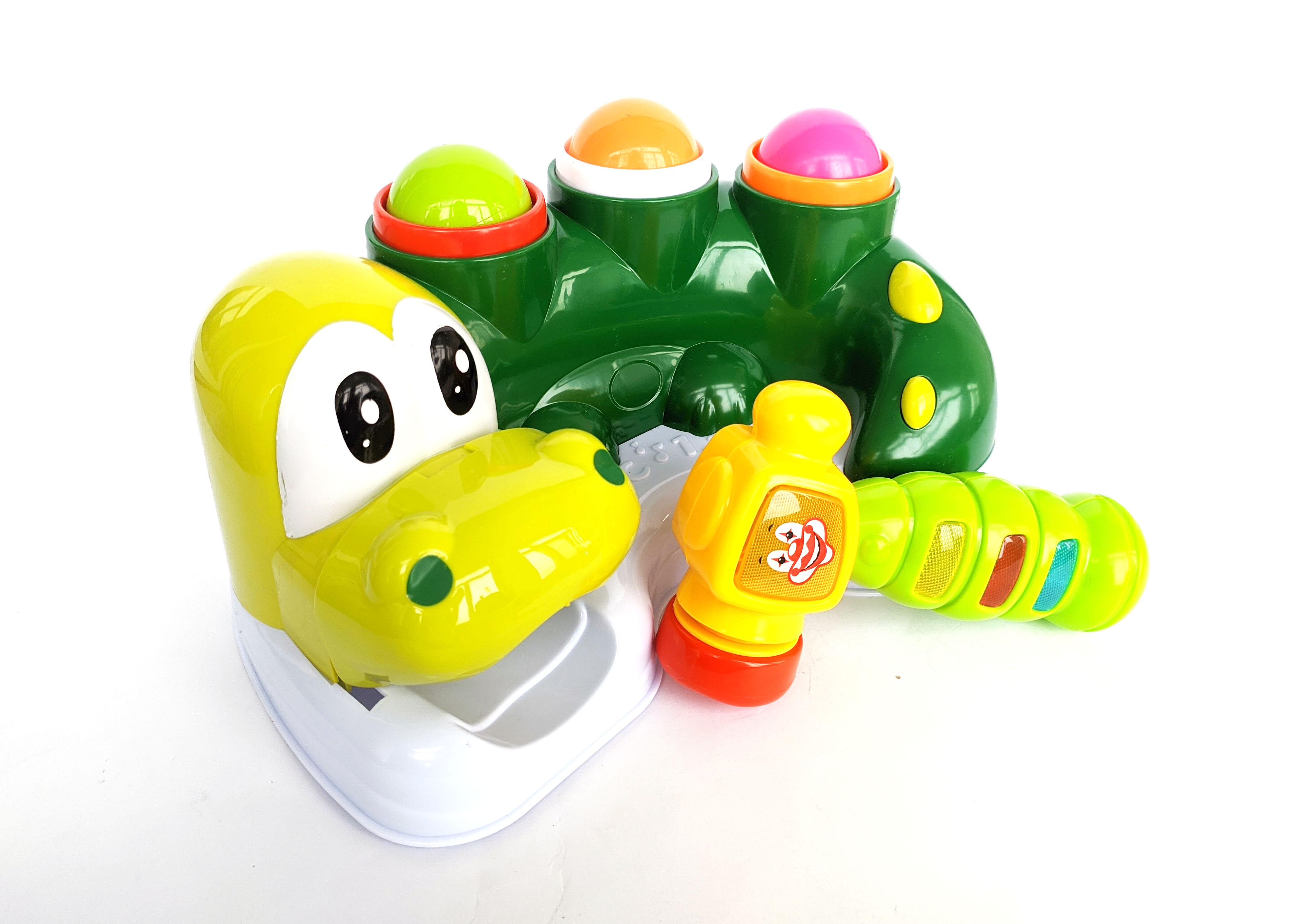 Стучалка-сортер Jia Yu Toys 29 см развивающая в виде крокодильчика (91878) - фото 2
