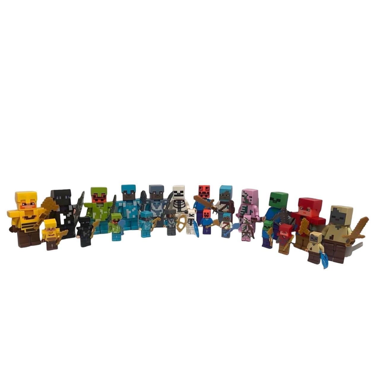 Набор игровых фигурок Minecraft 24 персонажа (25001/A) Набор игровых фигурок Minecraft 24 персонажа (25001/A)