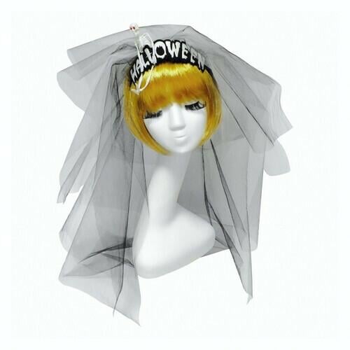 Фата на обруче Seta Decor 15-635BLK-WT Halloween (28515556)