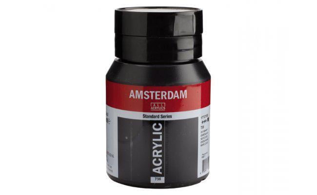Акрилова фарба Amsterdam Royal Talens 500 мл 735 Оксидний чорний (Az1-8712079044350)
