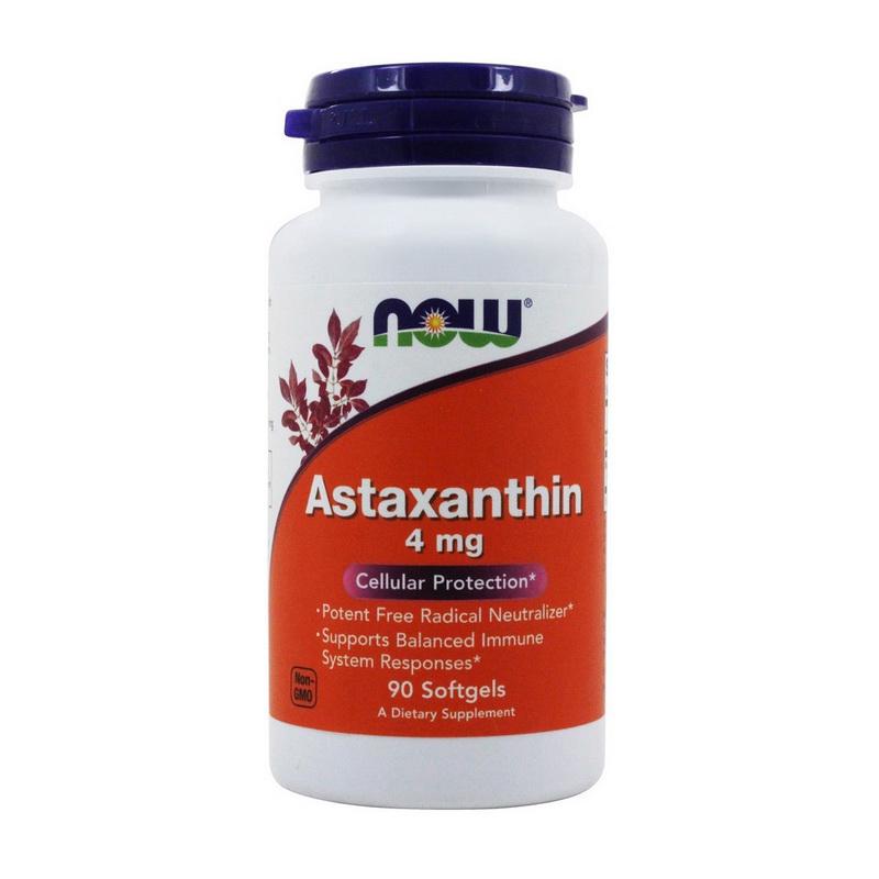 Астаксантин NOW Astaxanthin 4 мг 90 капсул (00000034658) Астаксантин NOW Astaxanthin 4 мг 90 капсул (00000034658)
