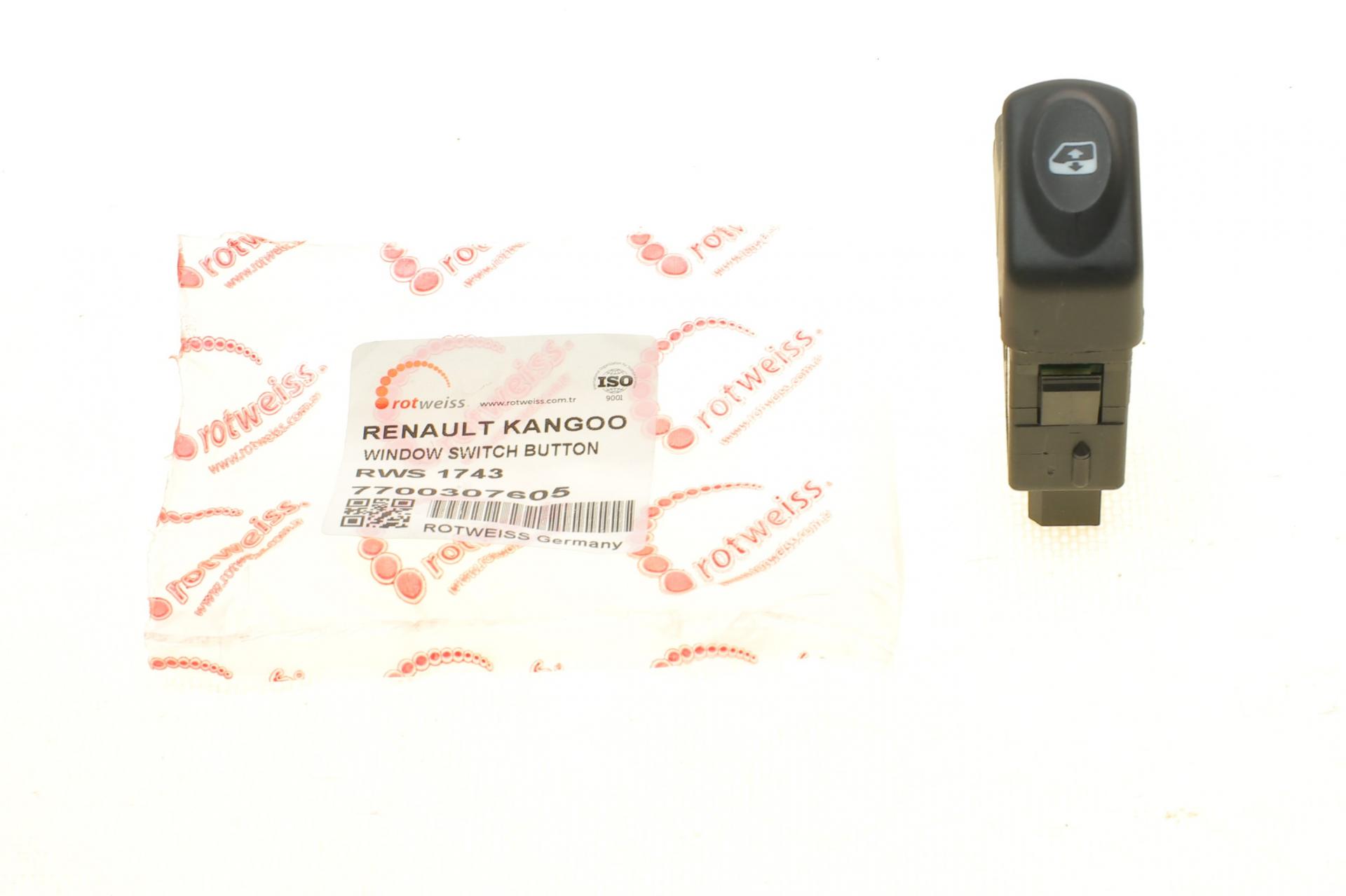 Кнопка стеклоподъемника ROTWEISS Renault Kangoo 97- - (RWS1743)