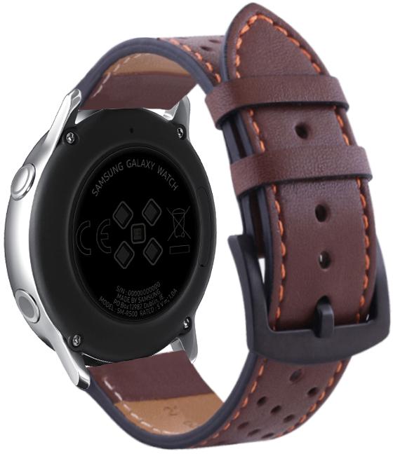 Ремешок кожаный Classico для Galaxy Watch Active Brown (20690) - фото 1 Ремешок кожаный Classico для Galaxy Watch Active Brown (20690) - фото 1