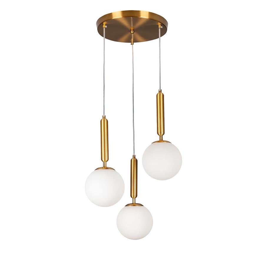 Підвісний світильник 9992015F-3 BRZ/WH 300 в стилі модерн Бронза/Білий