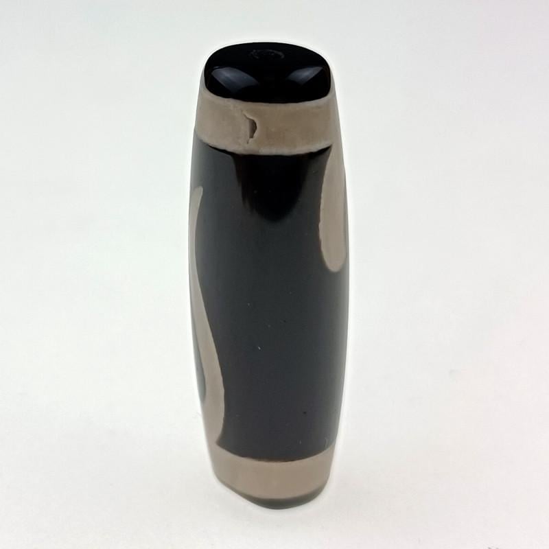 Бусина Змея Дзи 3 см Черный (C3947)