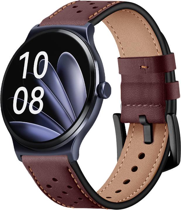 Ремешок кожаный Classico для Haylou Solar Lite LS05L Brown (40749-30)