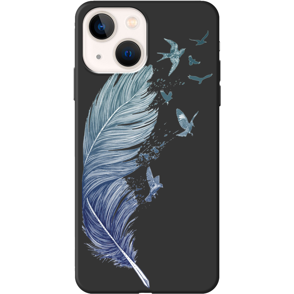 Чохол BoxFace iPhone 13 Feather Чорний силікон (43370-cc38-43446)