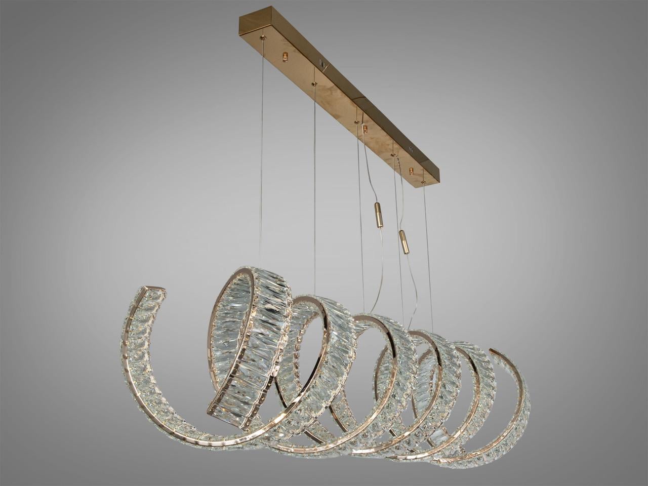 Люстра LED для гостиной 533/1200S спиральная с кристаллами G Золотой (2901838226) Люстра LED для гостиной 533/1200S спиральная с кристаллами G Золотой (2901838226)