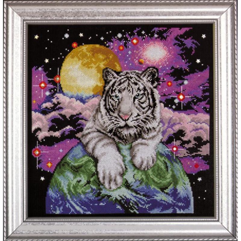 Набор для вышивания крестиком Design Works 2411 Tiger of the Heavens (19108)