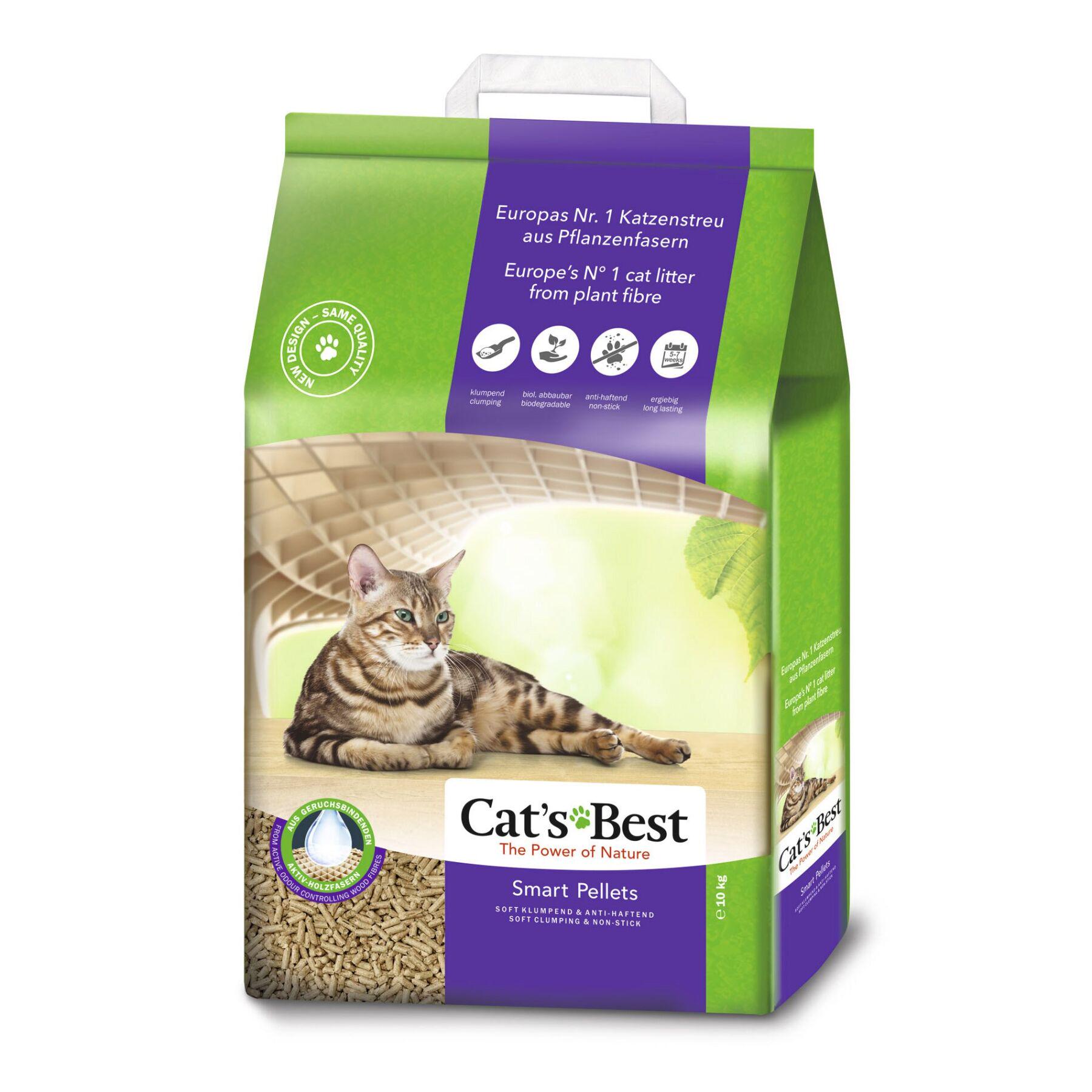 Наповнювач дерев'яний Cats Best Smart Pellets 20 л/10 кг (JRS321742/7429) - фото 1 Наповнювач дерев'яний Cats Best Smart Pellets 20 л/10 кг (JRS321742/7429) - фото 1