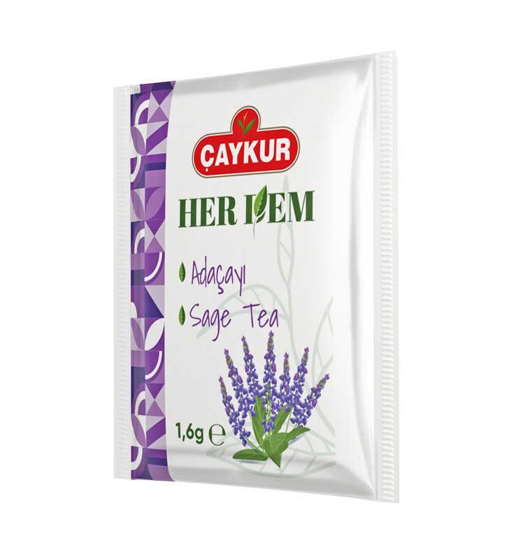 Чай турецкий CAYKUR Herdem Шалфей 100 пакетов 160 г (014129) - фото 3 Чай турецкий CAYKUR Herdem Шалфей 100 пакетов 160 г (014129) - фото 3