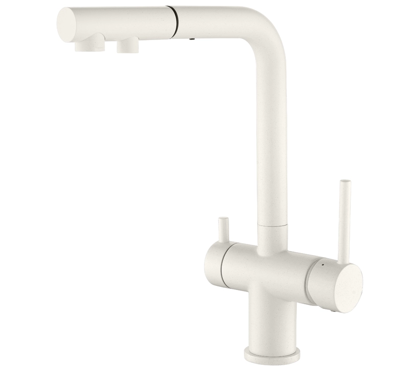 Смеситель кухонный Aquasanita Akvaduo Plus 2683 710 Белый (23401)