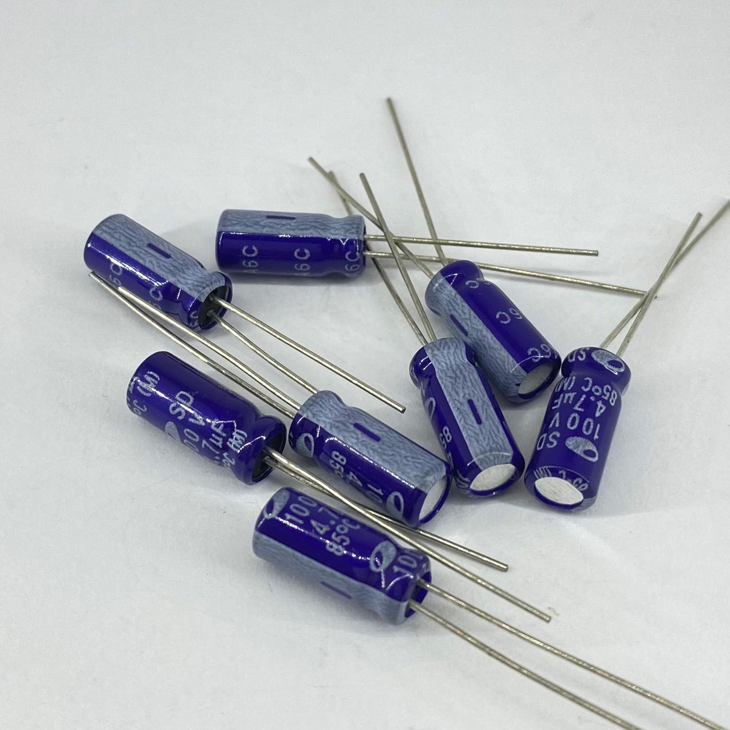 Электролитические конденсаторы Samwha 4,7 мкф 100V 5x11 мм 85 °C (5232)