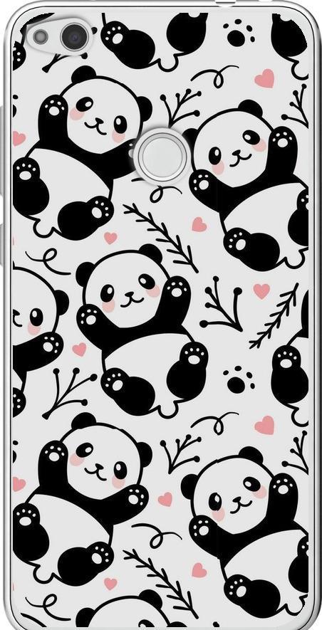 Чехол на Huawei P8 Lite (2017) Панды (4318t-777-42517)