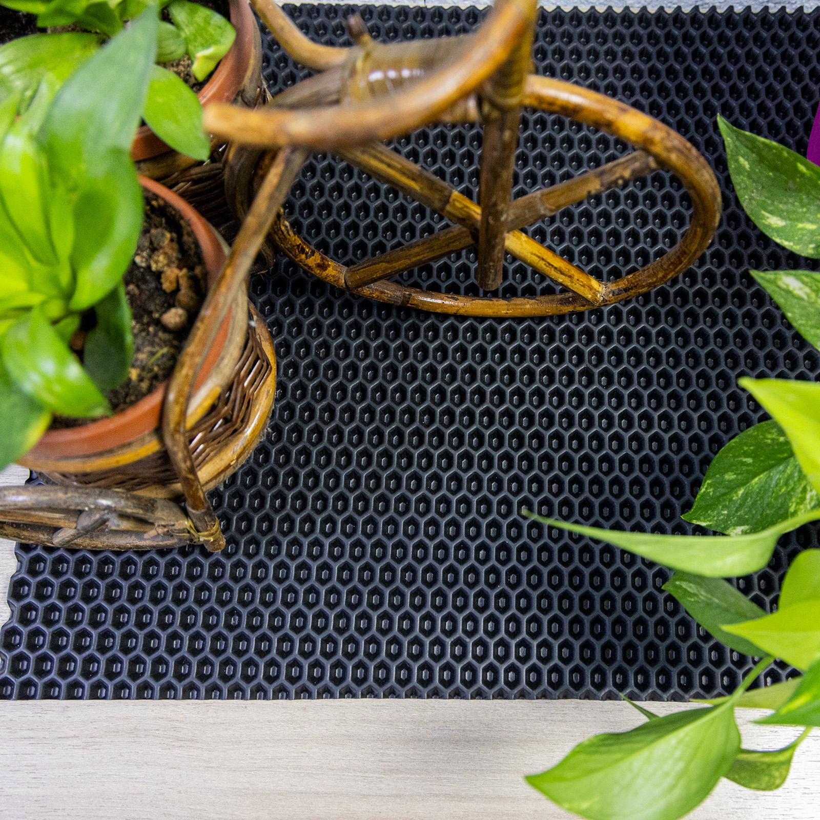 Брудозахисний килимок OSPORT R-00050 50x40 см Чорний (21017) - фото 3