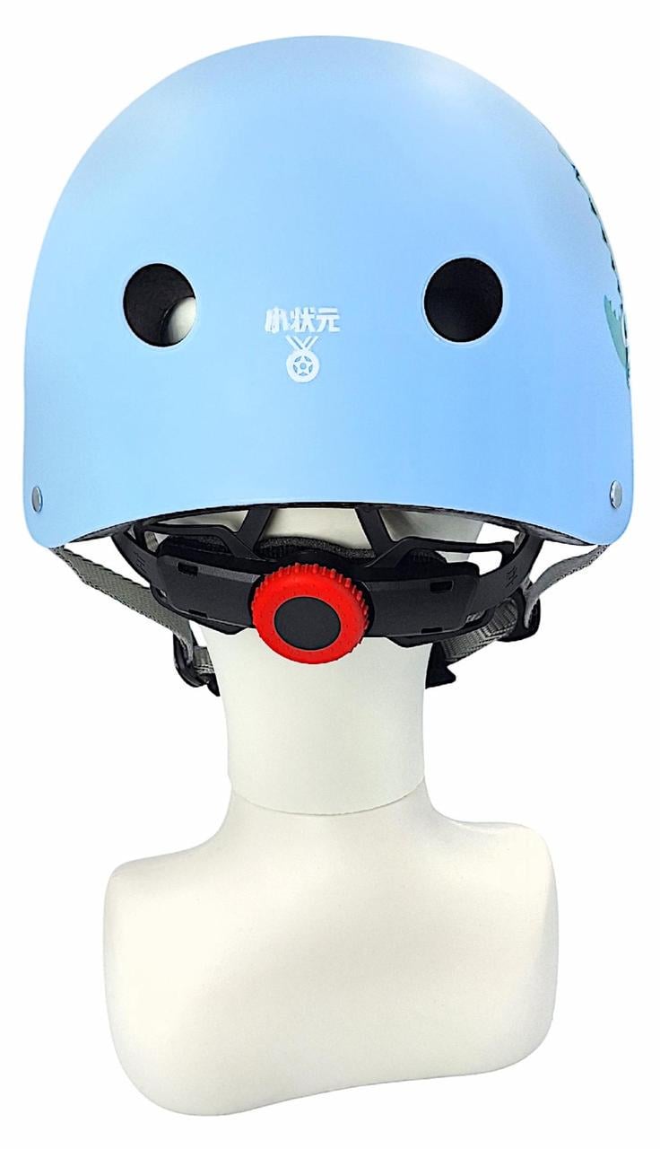 Комплект дитячий шолом та захист Yongkang GB24429-2009 S Динозавр р. 5-9 Блакитний (G0001137) - фото 3 Комплект дитячий шолом та захист Yongkang GB24429-2009 S Динозавр р. 5-9 Блакитний (G0001137) - фото 3