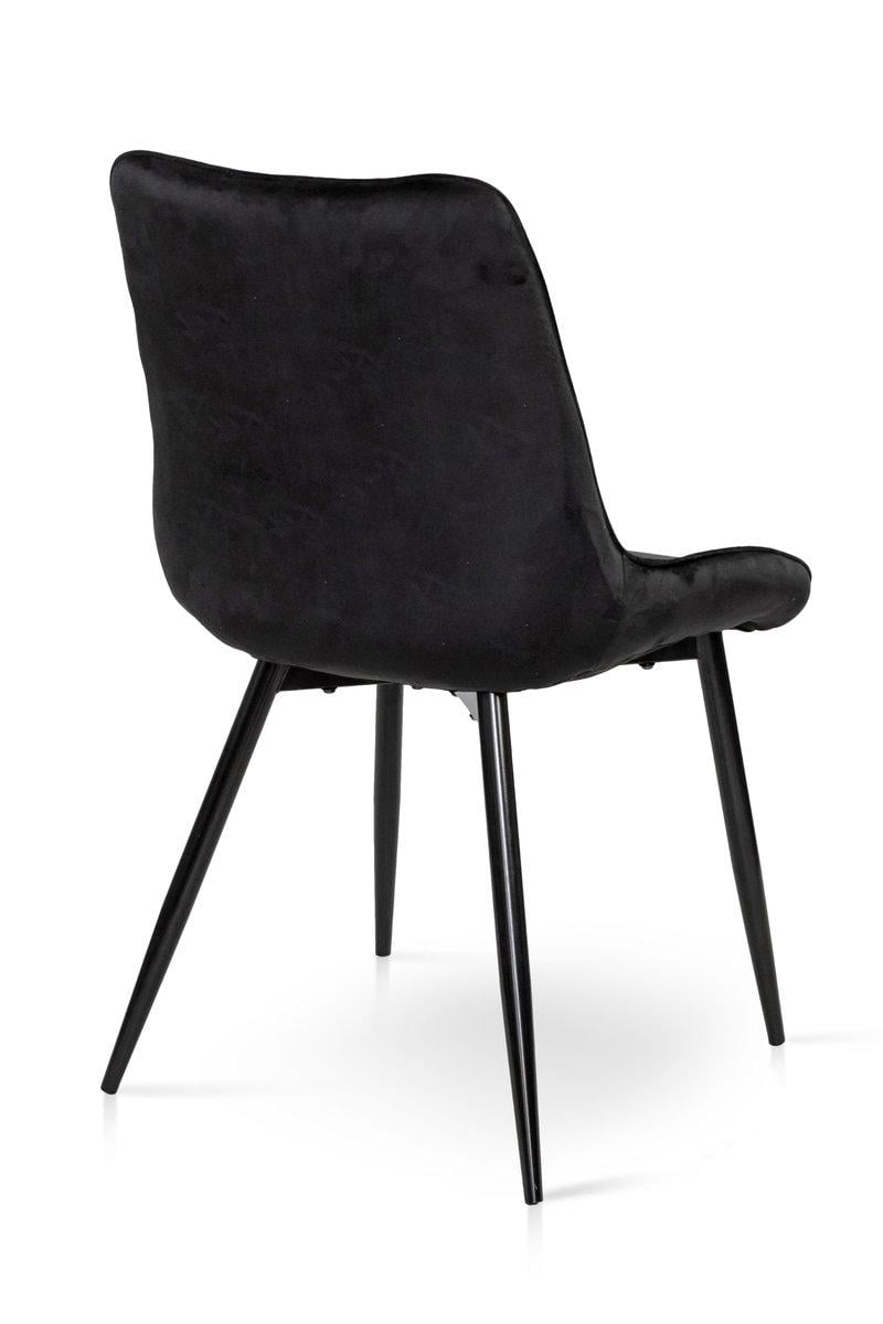 Стілець кухонний Мікс Меблі Корфу велюр Чорний - фото 3 Стілець кухонний Мікс Меблі Корфу велюр Чорний - фото 3
