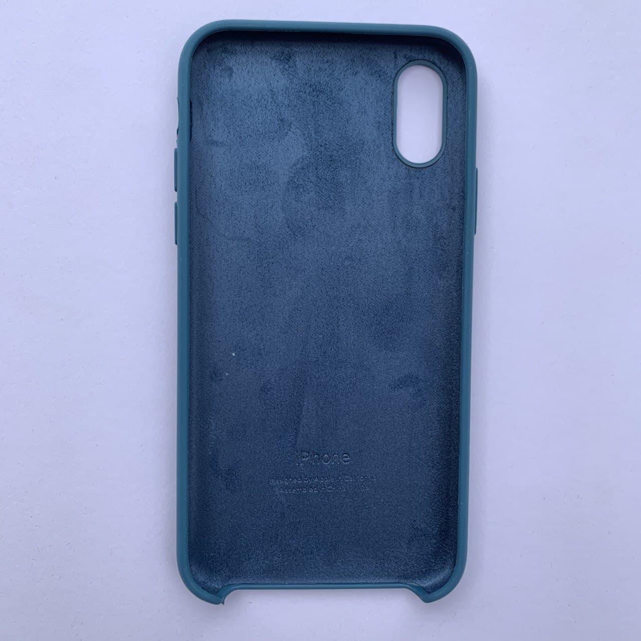 Чехол Silicone Case для Apple iPhone X, XS Cosmos Blue - фото 2